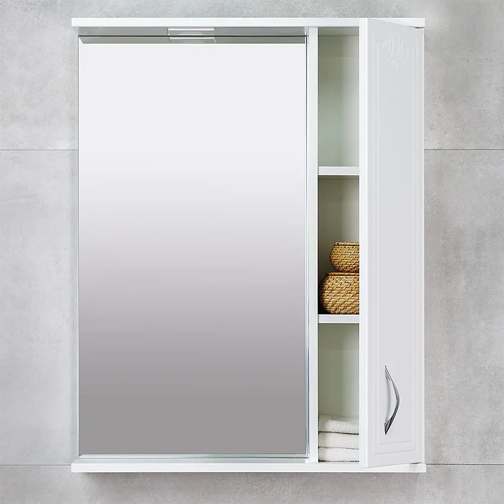 Dulap cu oglinda Bayro Deco One 650x750 Right (White) - 5