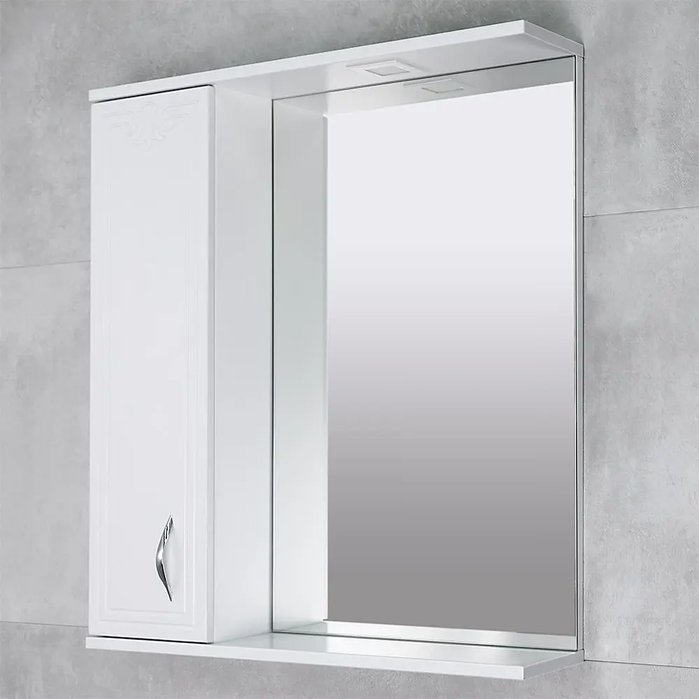 Dulap cu oglinda Bayro Deco One 750x750 Left (White) - 3