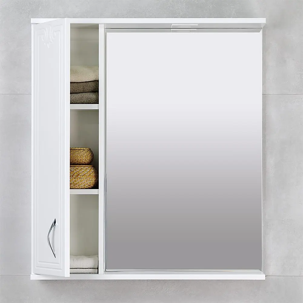 Dulap cu oglinda Bayro Deco One 750x750 Left (White) - 5
