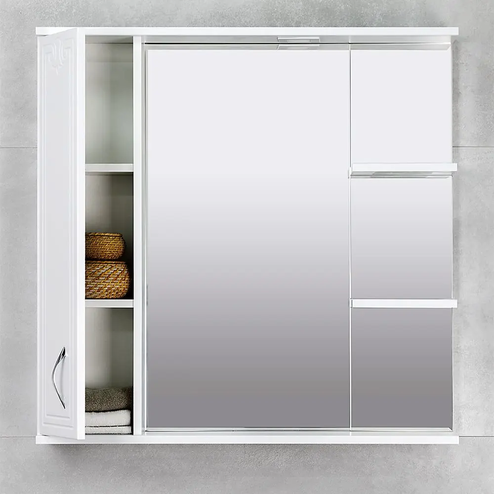 Dulap cu oglinda Bayro Deco One 860x750 Left (White) - 5