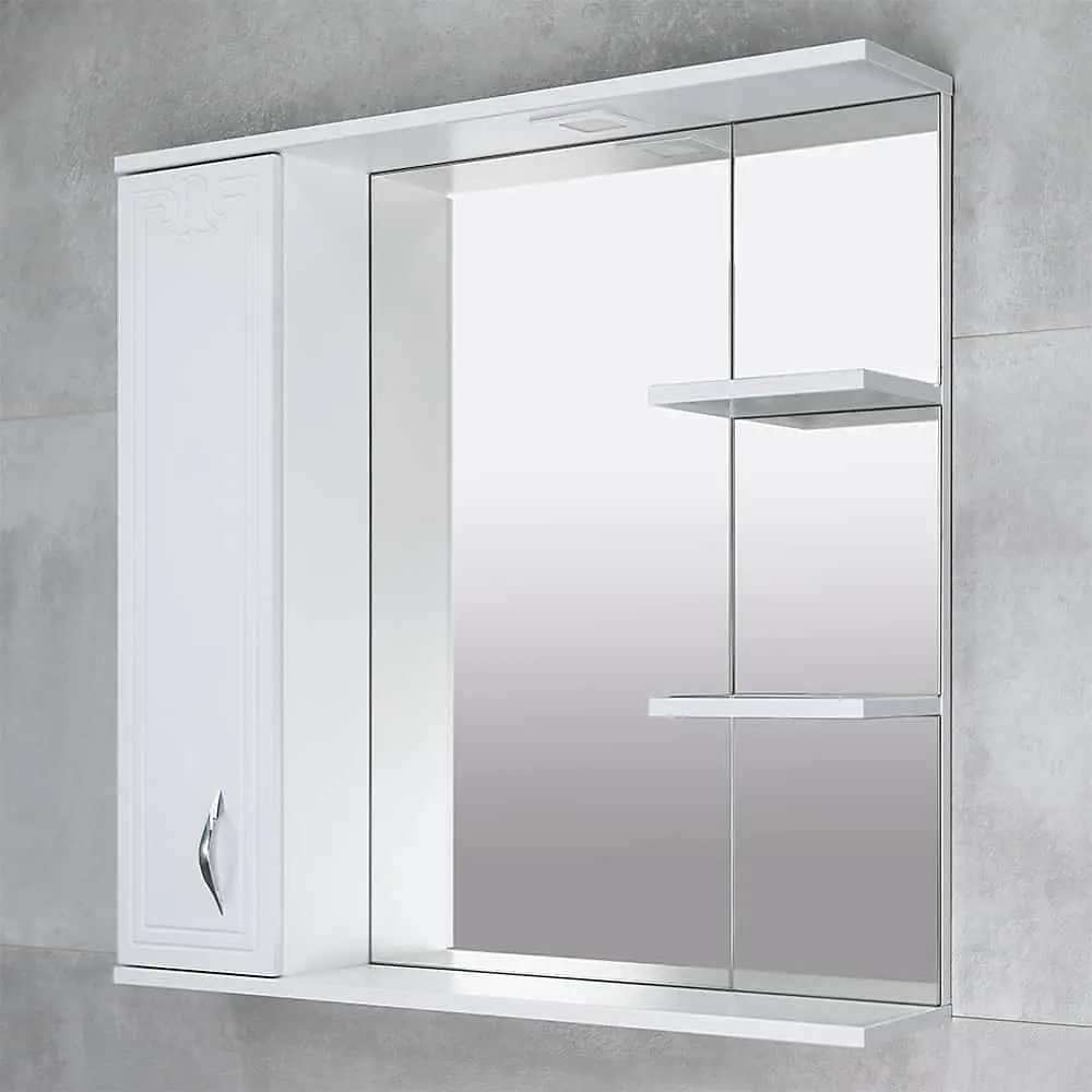 Dulap cu oglinda Bayro Deco One 860x750 Right (White) - 3