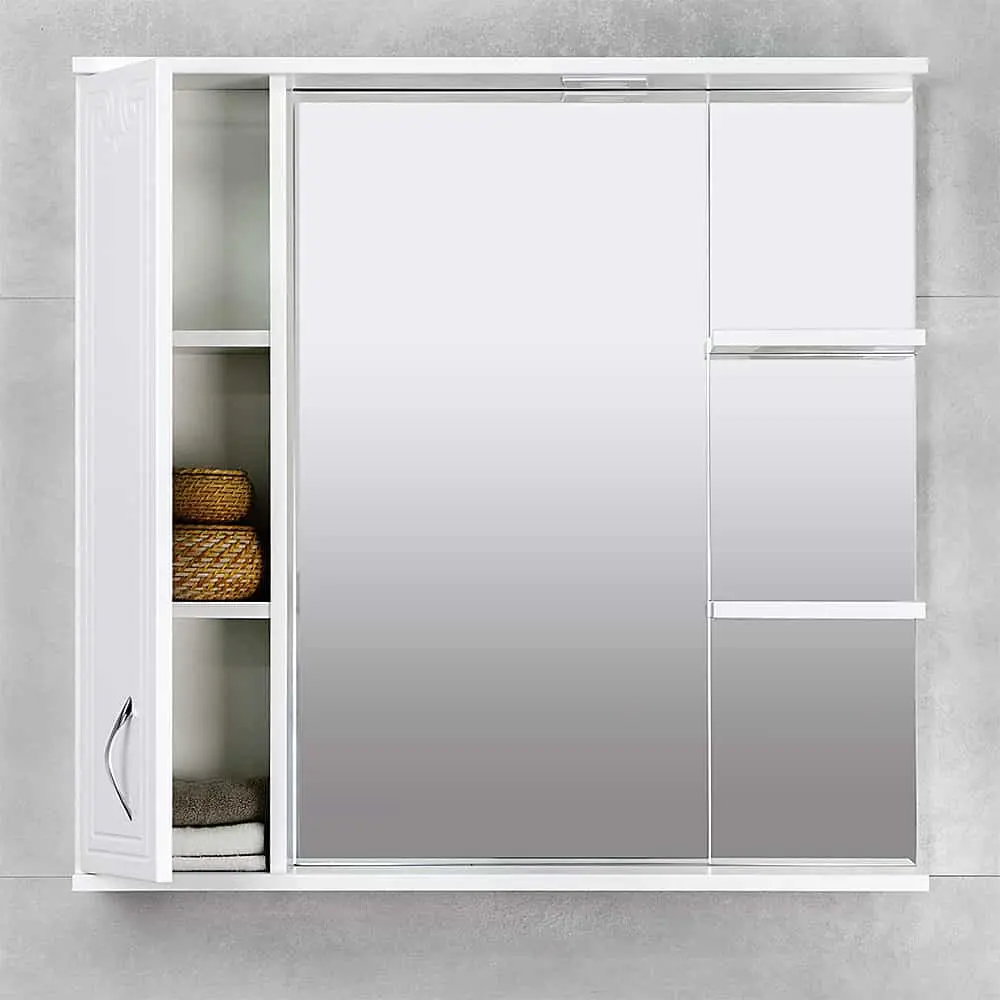 Dulap cu oglinda Bayro Deco One 860x750 Right (White) - 4