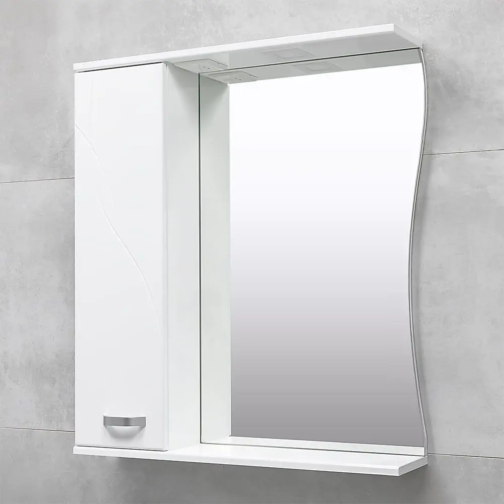 Dulap cu oglinda Bayro Interio 750 Left (White) - 3