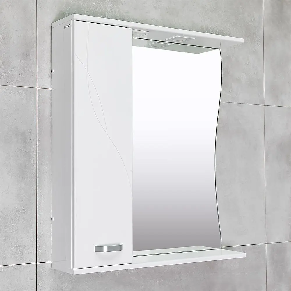 Dulap cu oglinda Bayro Interio 750 Left (White) - 4