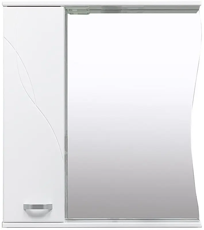 Dulap cu oglinda Bayro Interio 750 Left (White)