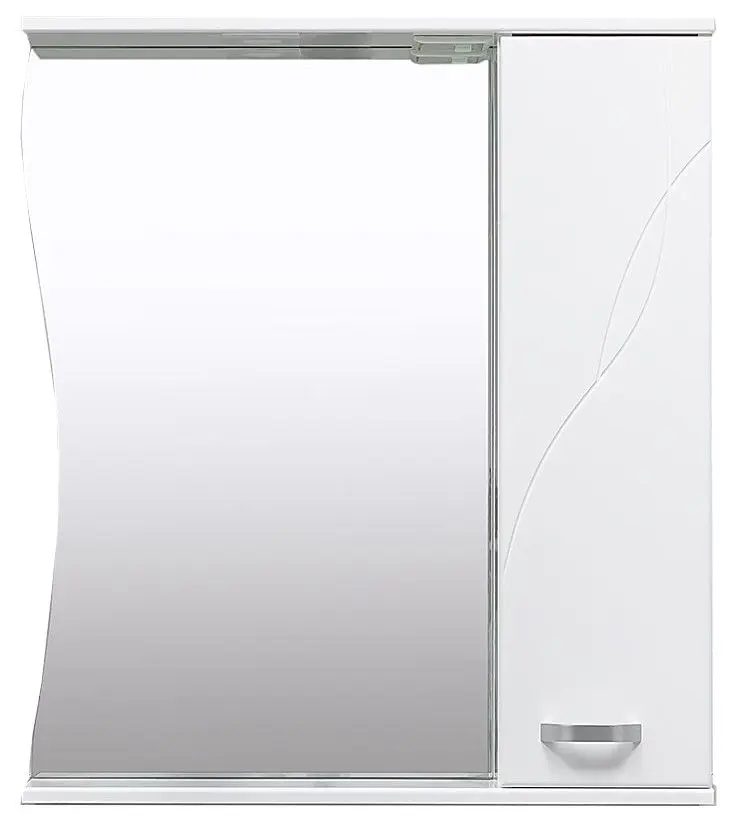 Dulap cu oglinda Bayro Interio 750 Right (White)