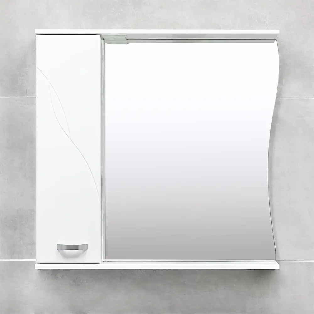 Dulap cu oglinda Bayro Interio 860 Left (White) - 2