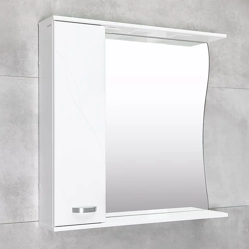 Dulap cu oglinda Bayro Interio 860 Left (White) - 4