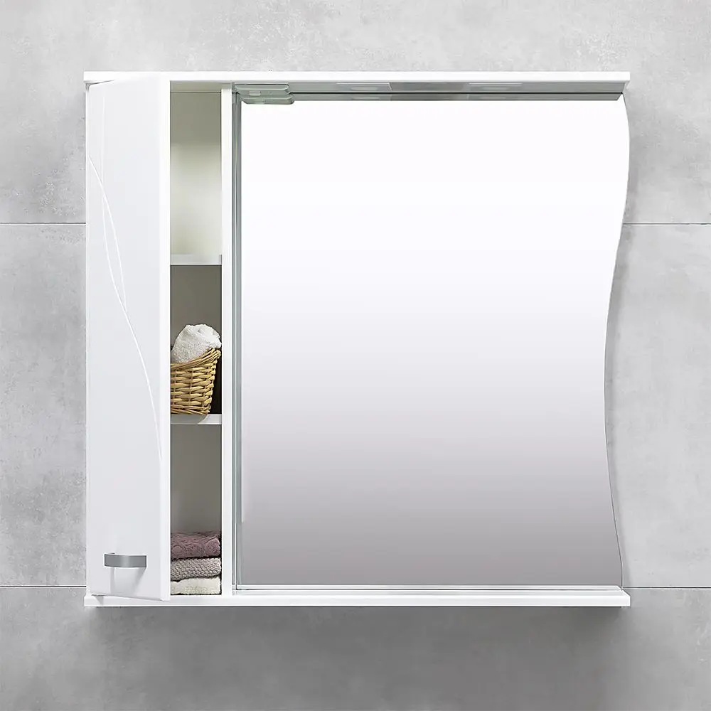 Dulap cu oglinda Bayro Interio 860 Left (White) - 5