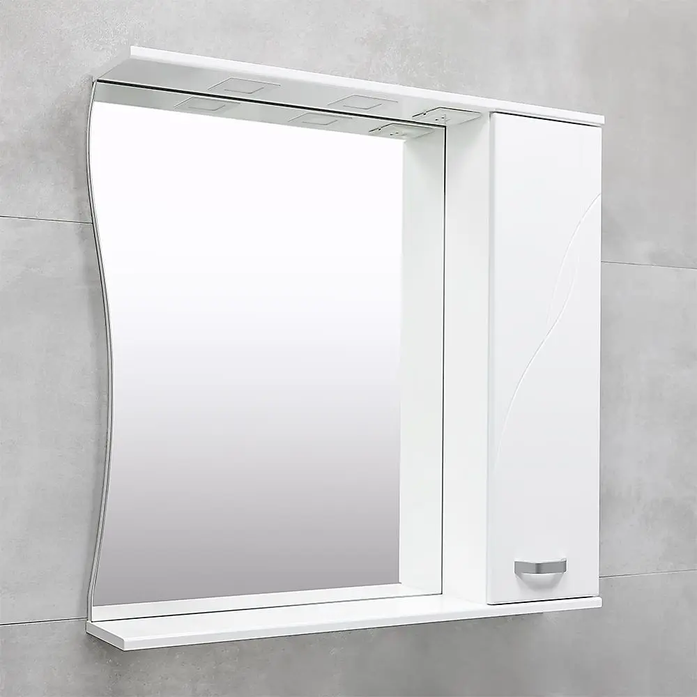 Dulap cu oglinda Bayro Interio 860 Right (White) - 4