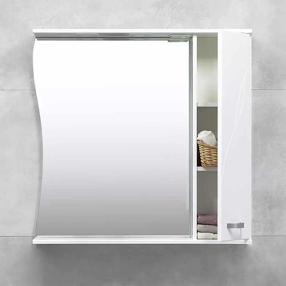 Dulap cu oglinda Bayro Interio 860 Right (White) - 5