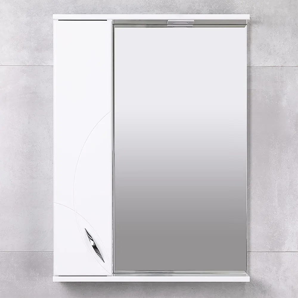 Dulap cu oglinda Bayro Premium 600x750 Left (White) - 2