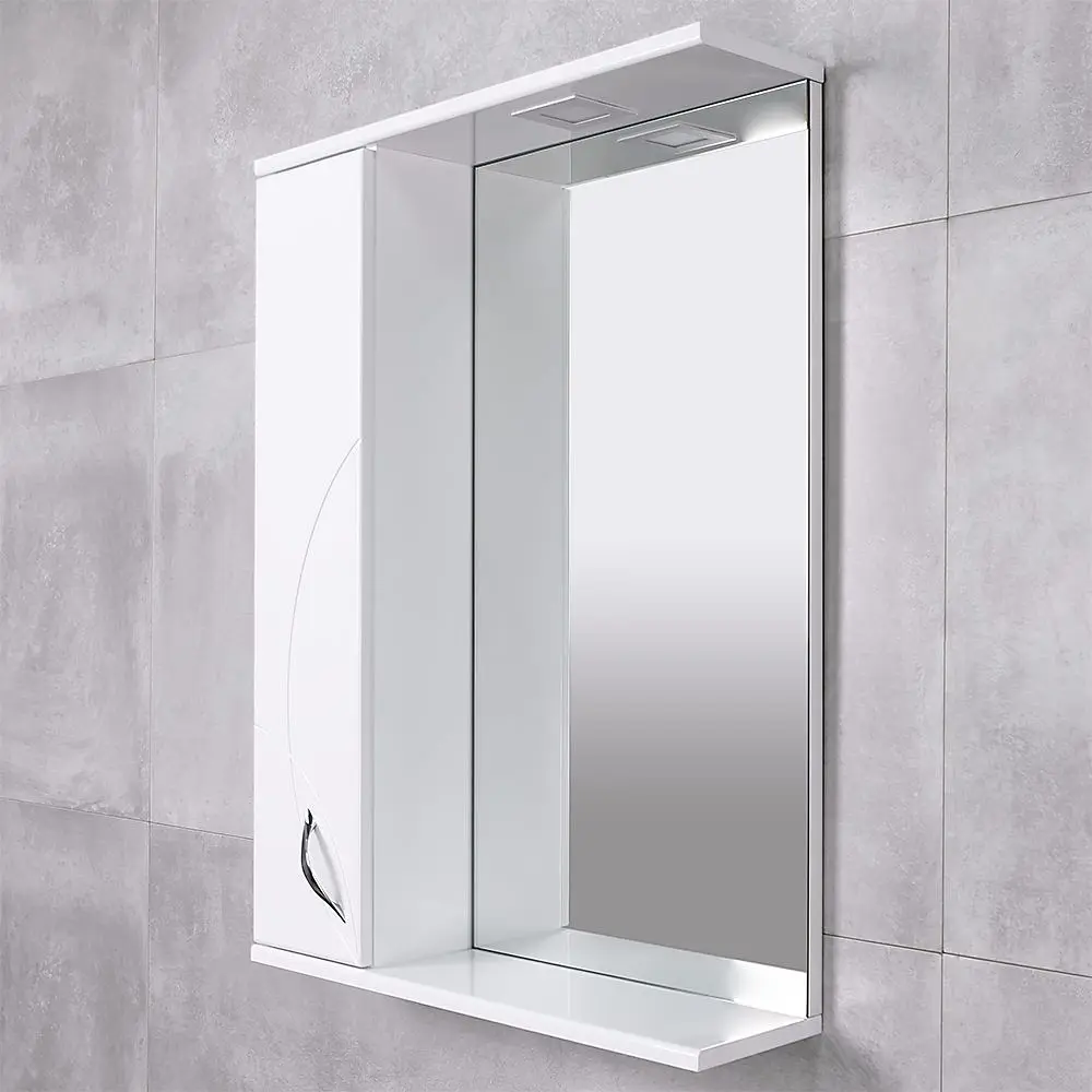 Dulap cu oglinda Bayro Premium 600x750 Left (White) - 3