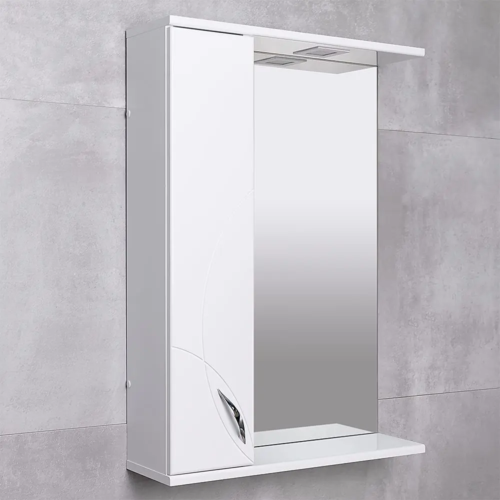 Dulap cu oglinda Bayro Premium 600x750 Left (White) - 4