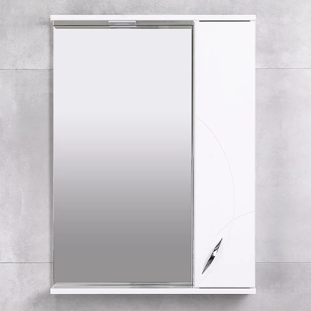 Dulap cu oglinda Bayro Premium 600x750 Right (White) - 2