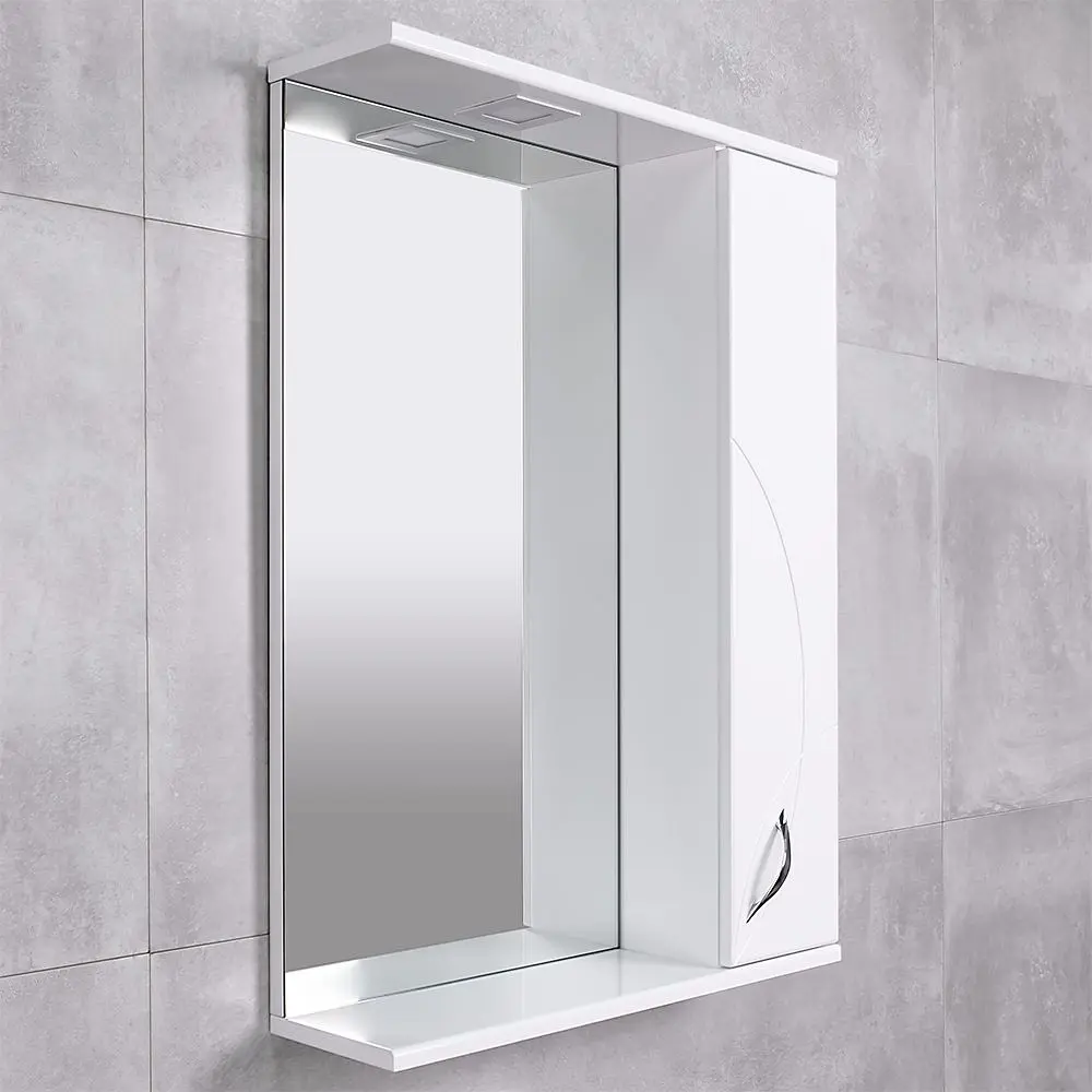 Dulap cu oglinda Bayro Premium 600x750 Right (White) - 4