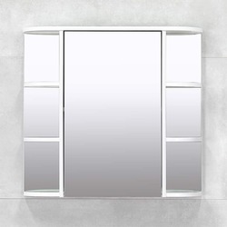 Dulap cu oglinda Bayro Rio 756x700 Right (White) Thumb