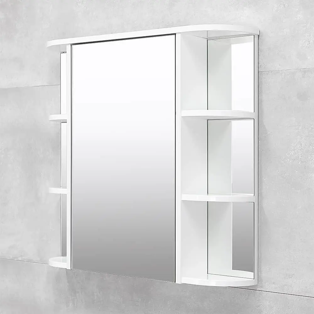 Dulap cu oglinda Bayro Rio 756x700 Right (White) - 3