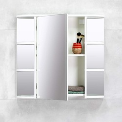 Dulap cu oglinda Bayro Rio 756x700 Right (White) Thumb