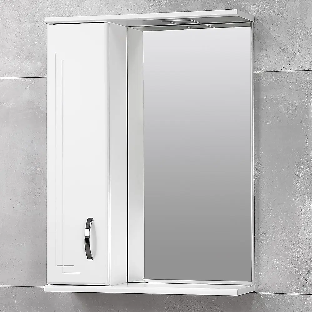 Dulap cu oglinda Bayro Verso 550x750 Left (White) - 2