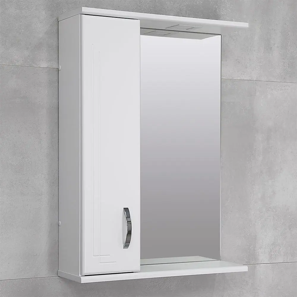 Dulap cu oglinda Bayro Verso 550x750 Left (White) - 3