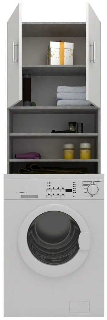 Шкаф Haaus Fyn (White/Concrete) - 3