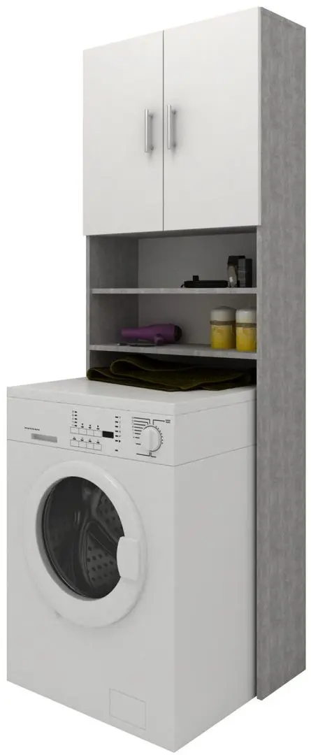 Шкаф Haaus Fyn (White/Concrete)