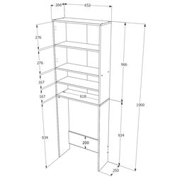 Dulap Haaus Fyn (White/Sonoma Oak) Thumb