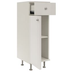 Dulap Haaus Zaria 1S1U (White/White Gloss) Thumb