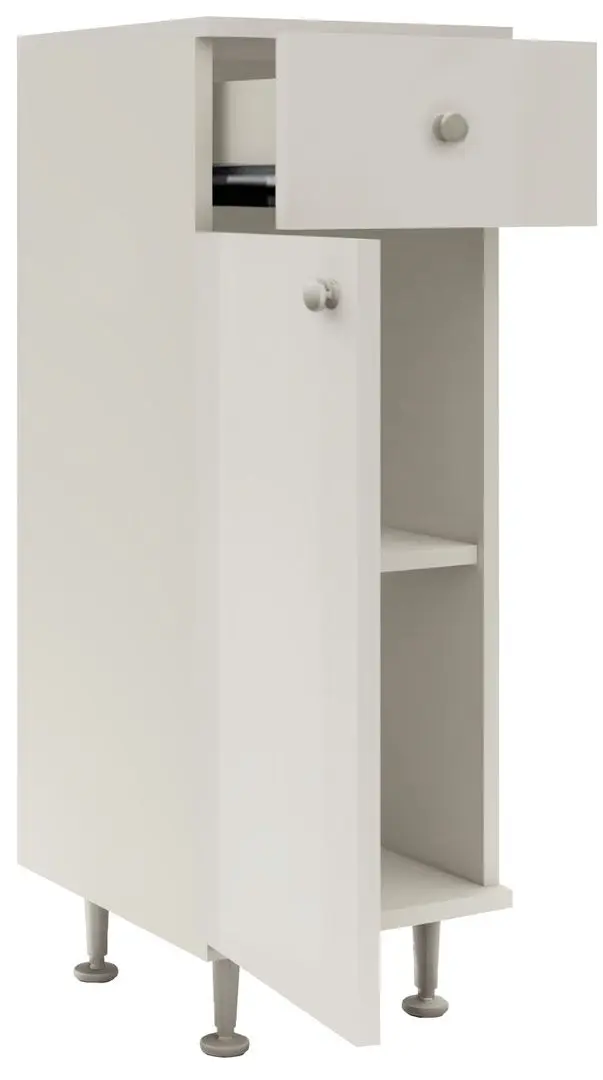 Dulap Haaus Zaria 1S1U (White/White Gloss)