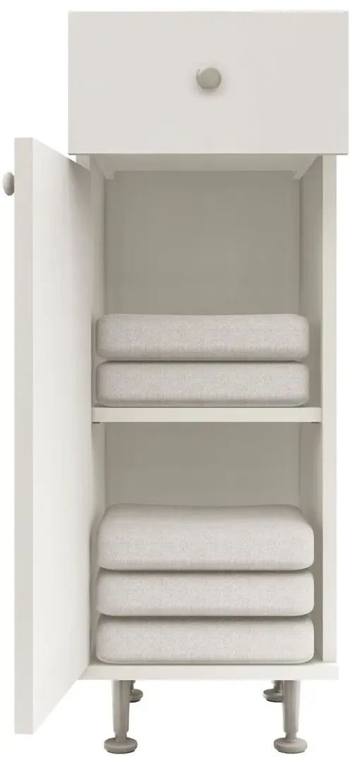 Dulap Haaus Zaria 1S1U (White/White Gloss)