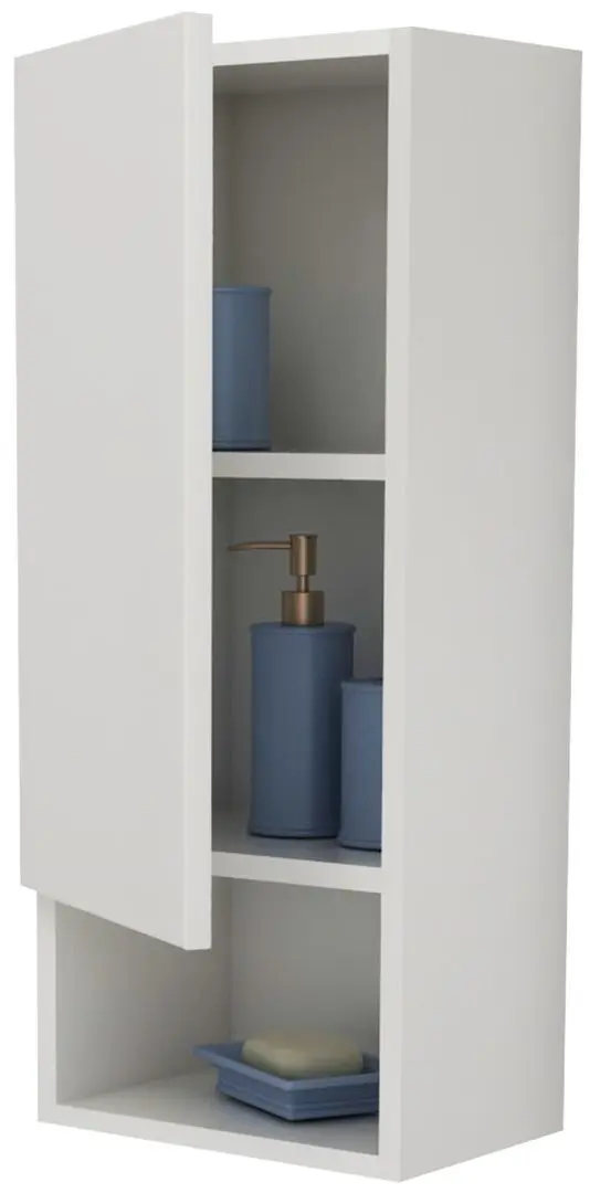 Шкаф навесной Haaus Zed 1Д (White/White Gloss)