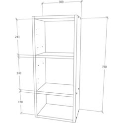 Шкаф навесной Haaus Zed 1Д (White/White Gloss) Thumb