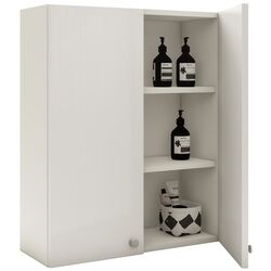 Dulap suspendat Haaus Zaria 2U (White/White Gloss) Thumb