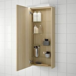 Dulap suspendat Ikea Godmorgon cu 1 usa 40x14x96 (Aspect Stejar Antichizat) Thumb