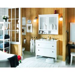 Dulap cu oglinda Ikea Hemnes cu 2 usi 103x16x98 (Alb) Thumb