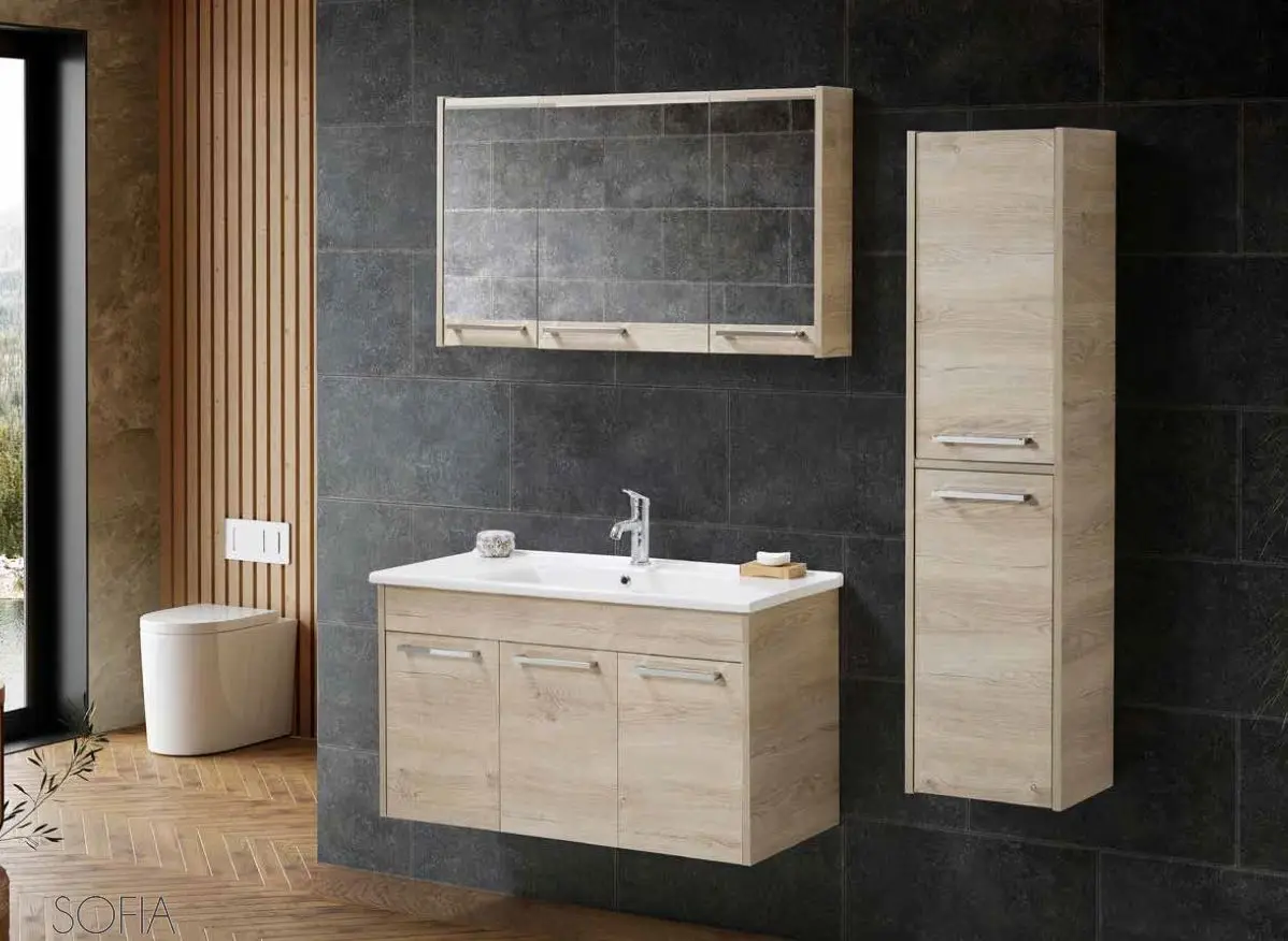 Dulap cu oglinda Martat Sofia 100 (Cream)