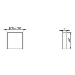 Шкаф с зеркалом Martat Soft 60 (Rustic) Thumb