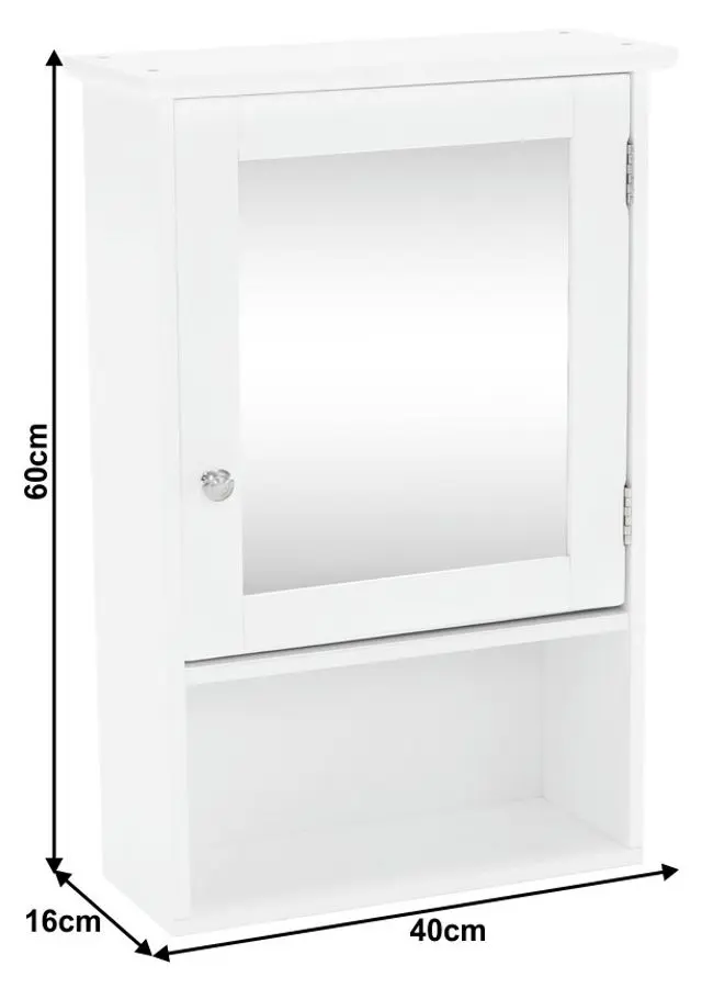 Шкаф с зеркалом Mobhaus Atene Typ 2 (White)