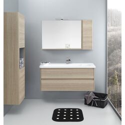 Dulap cu oglinda Orka Duden 100 (Odeon White Oak) Thumb