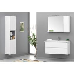 Dulap cu oglinda Orka Duden 100 (White) Thumb