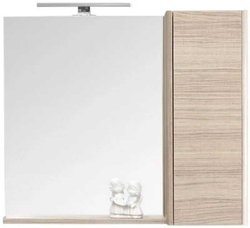 Dulap cu oglinda Orka Duden 80 (Odeon White Oak)