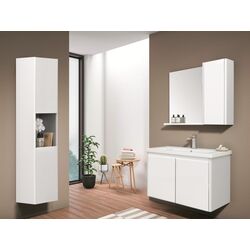 Шкаф с зеркалом Orka Duden 80 (White) Thumb