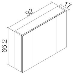 Шкаф с зеркалом Orka Likya 100 (Antracite) Thumb