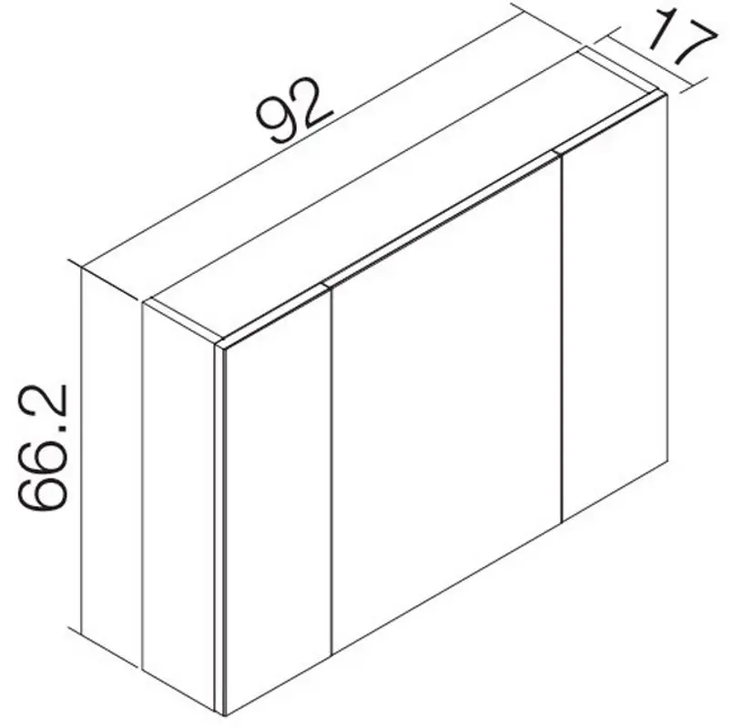 Шкаф с зеркалом Orka Likya 100 (Antracite)