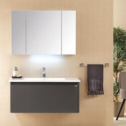 Шкаф с зеркалом Orka Likya 100 (Antracite) Thumb