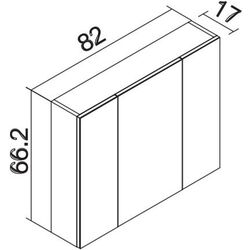 Шкаф с зеркалом Orka Likya 80 (Antracite) Thumb