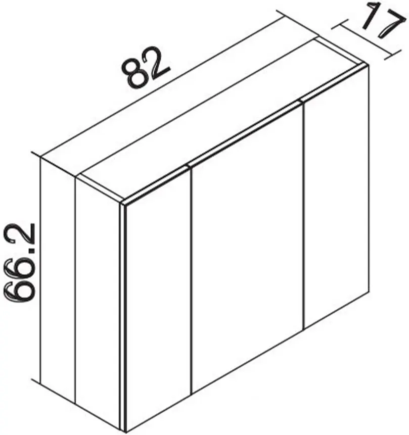 Шкаф с зеркалом Orka Likya 80 (Antracite)