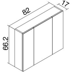 Dulap cu oglinda Orka Likya 80 (White) Thumb