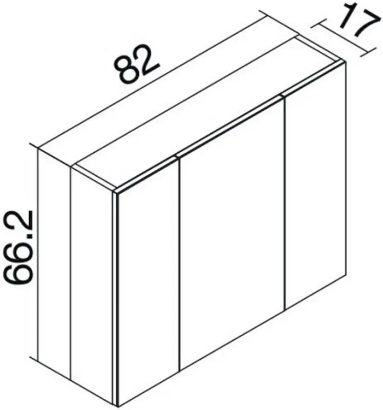 Dulap cu oglinda Orka Likya 80 (White)